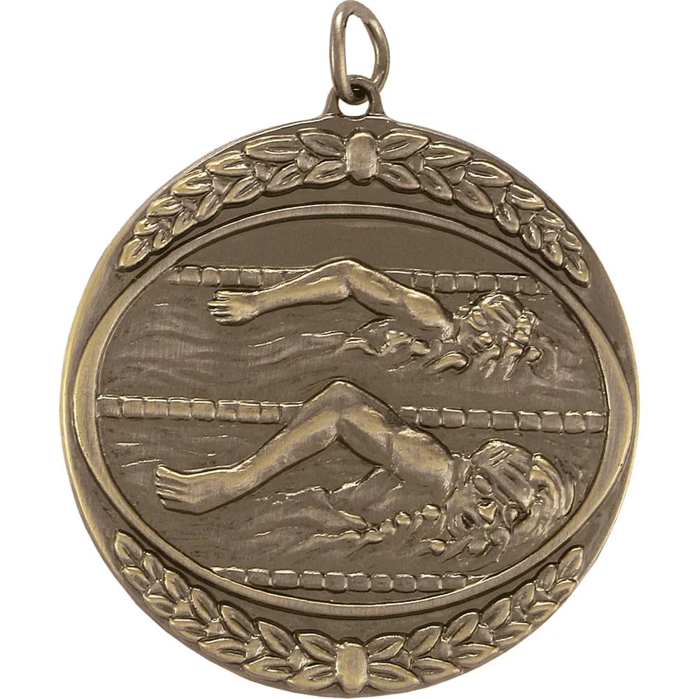 Yüzme Madalyası 5 cm — Altın