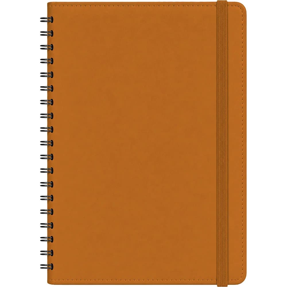 Gizli Spiralli Ajanda Kapağı 17x24 — Taba