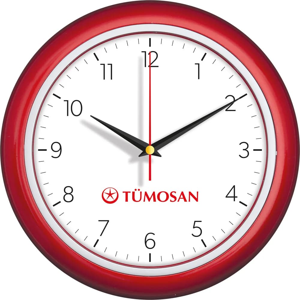 Çift Halkalı Duvar Saati 28 cm