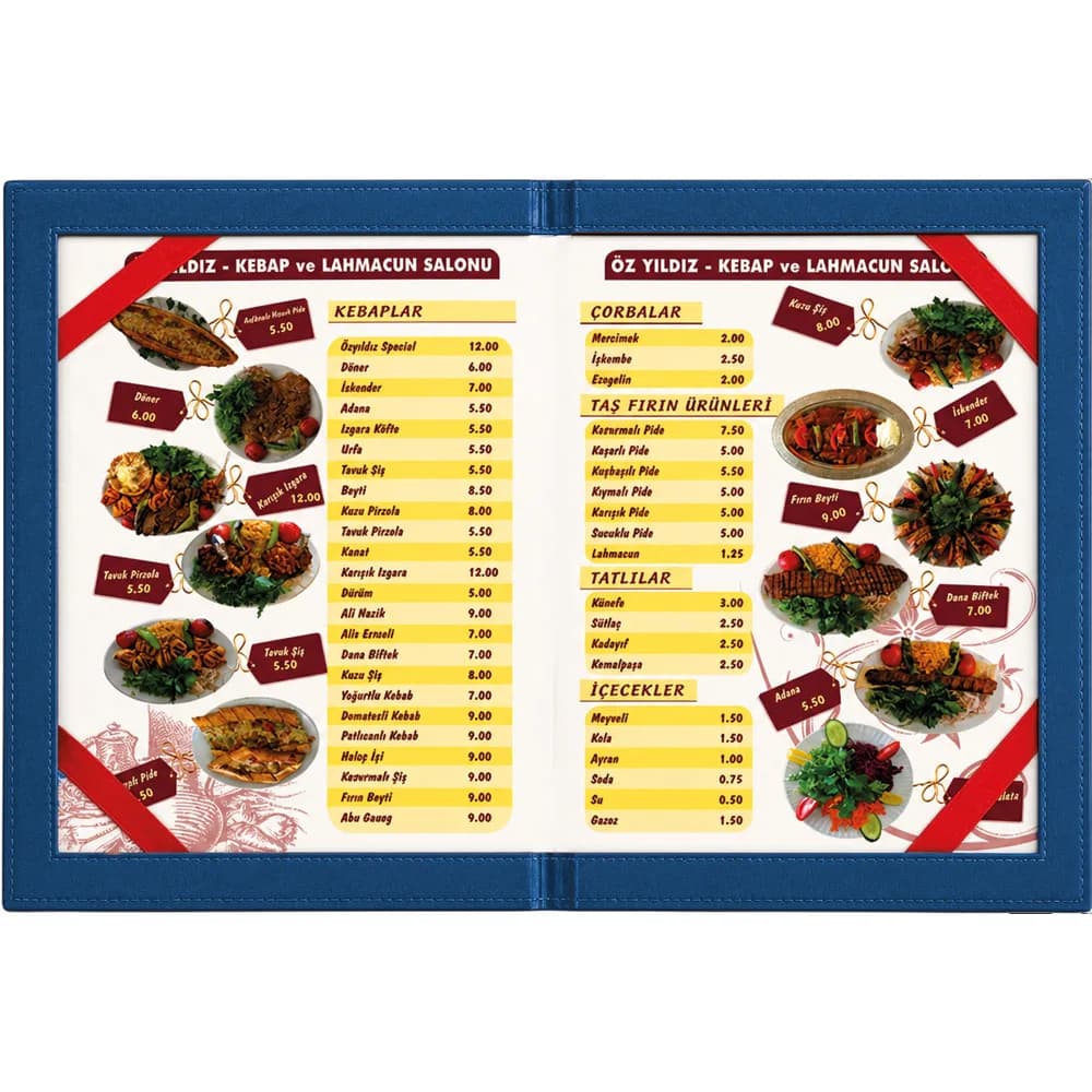 Sertifika ve Menü Kabı 16,5x23,5 — Lacivert