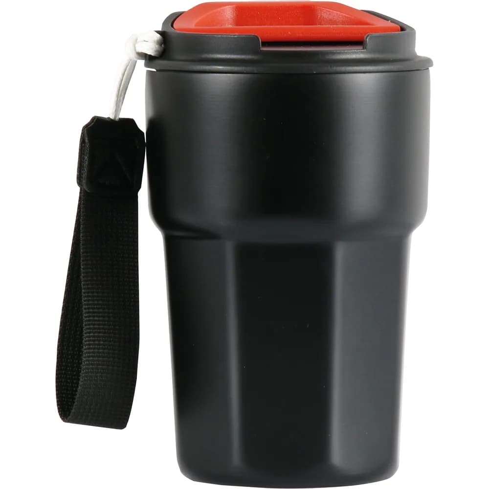 El Askılı Termos Bardak 350 ml — Siyah