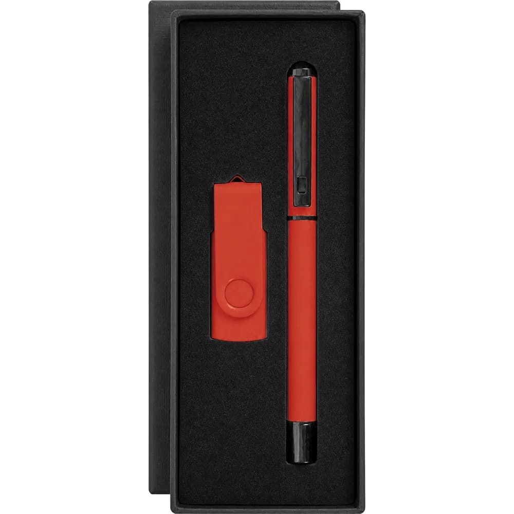 Roller Kalemli USB Bellek Seti — Kırmızı