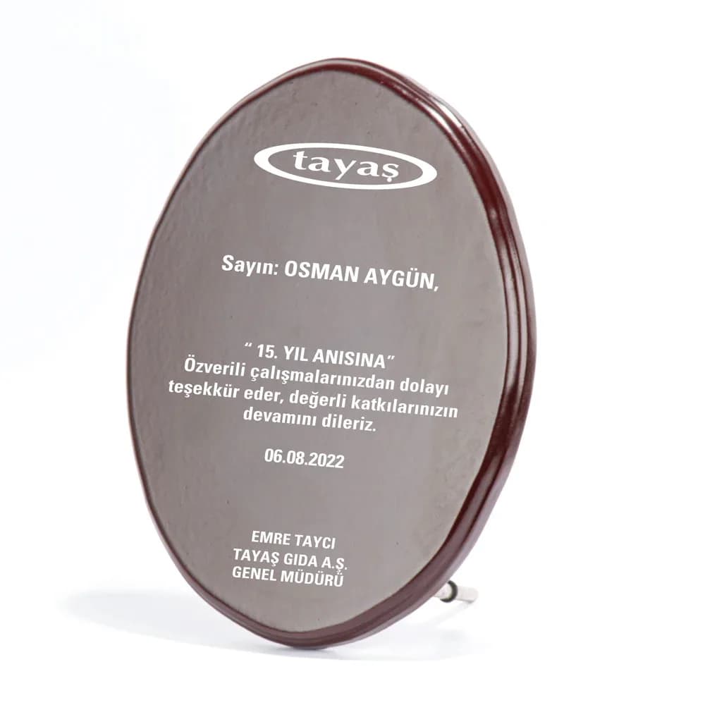 Ahşap Plaket