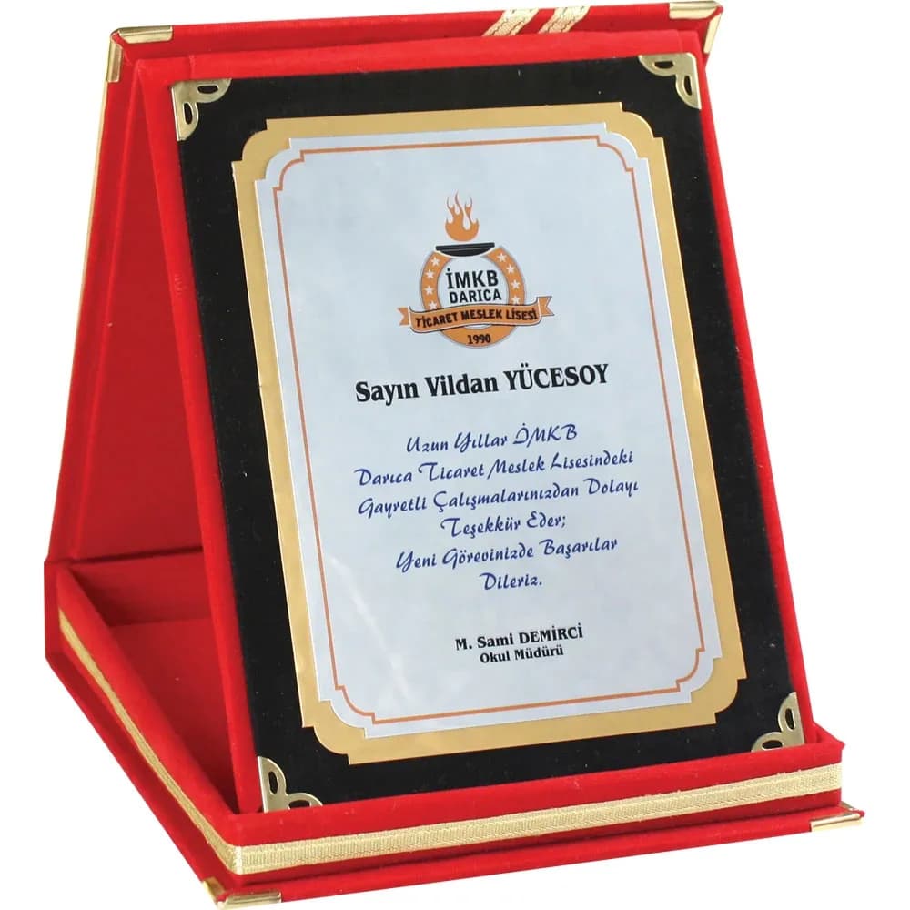 Albüm Plaket — Kırmızı
