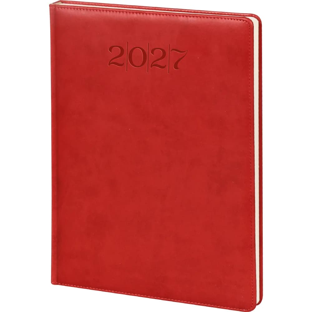 Dikişli Günlük Ajanda 20x28 — Kırmızı
