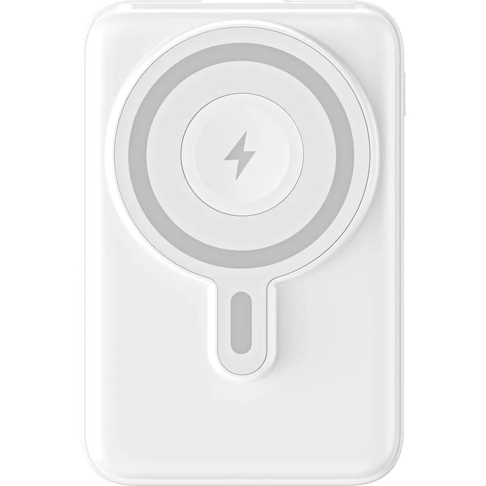 Metal Standlı MagSafe Powerbank — Beyaz
