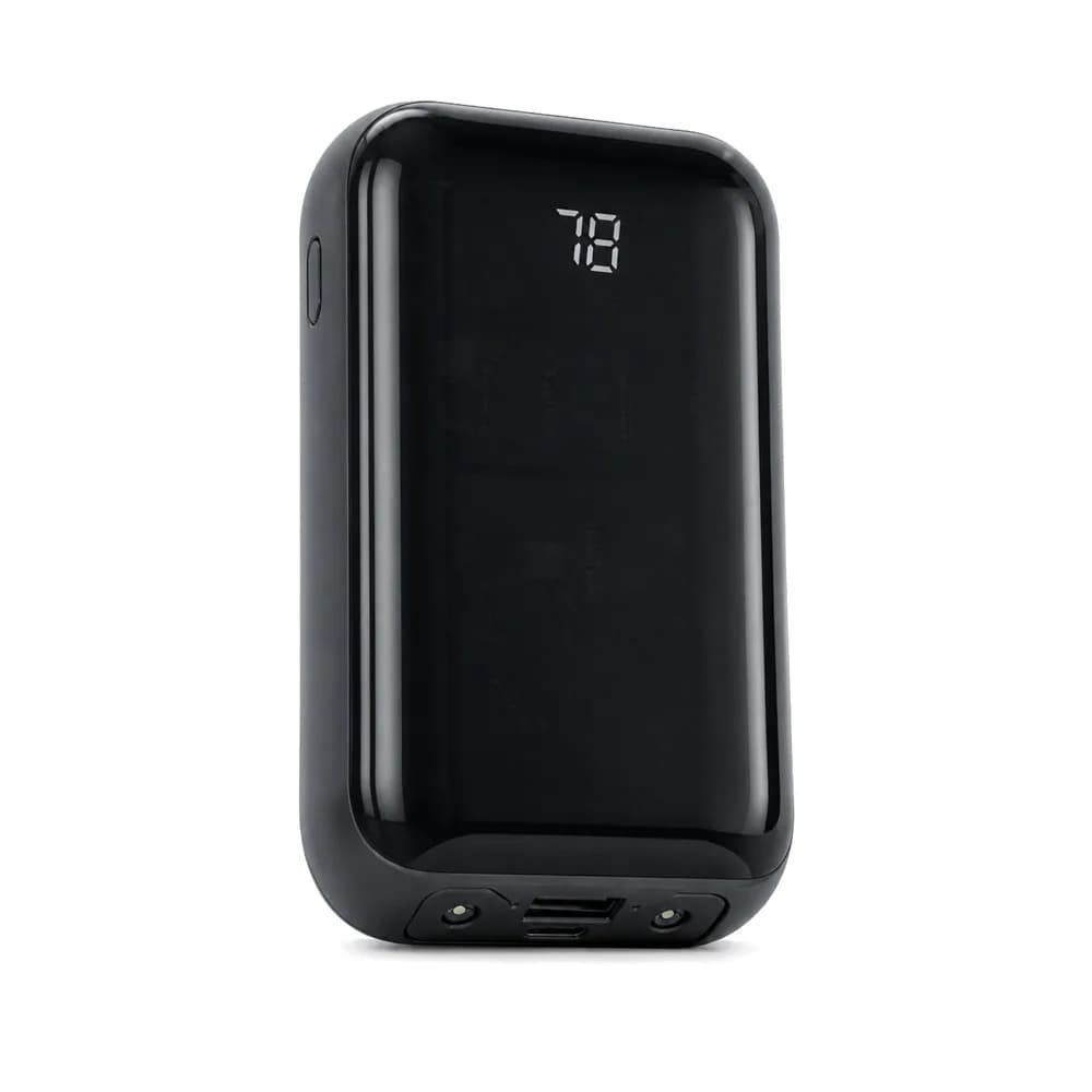 LED Fenerli Mini Powerbank — Siyah
