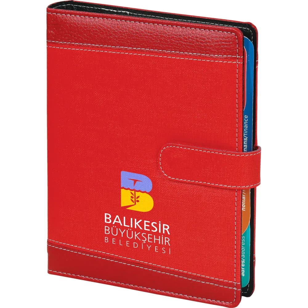 Hesap Makineli Organizer 18x23 — Kırmızı