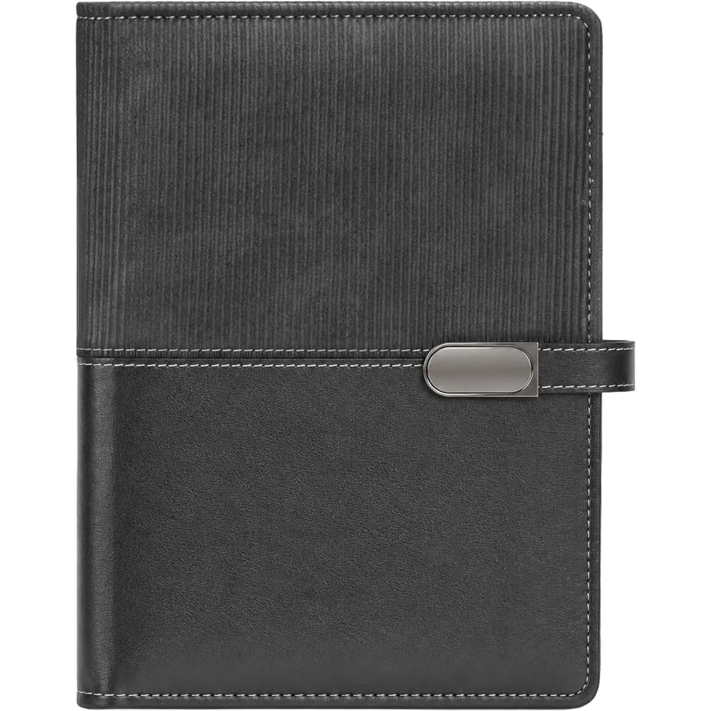 Çizgi Desenli Organizer 18x23 — Siyah