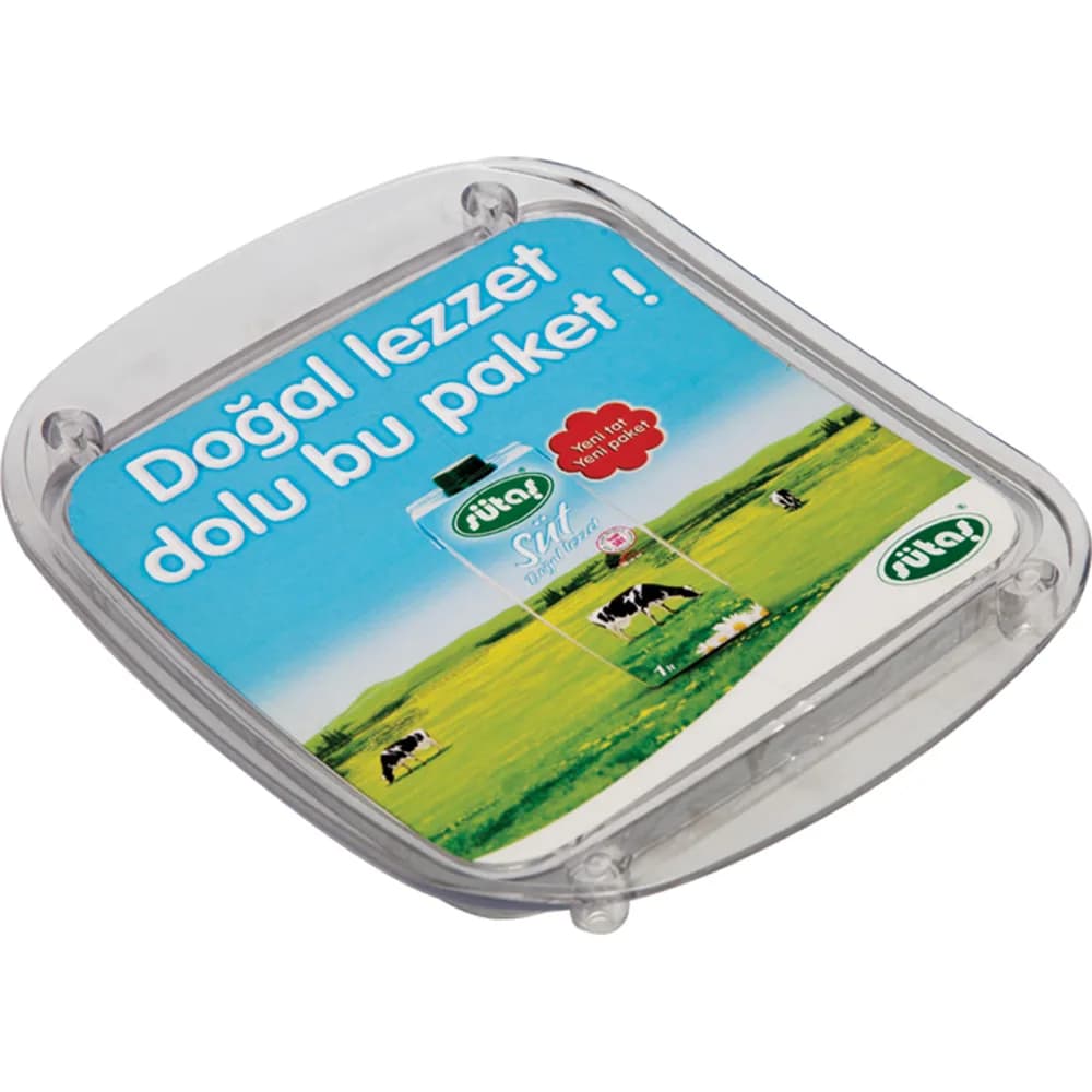 Köşeli Şeffaf Para Tabağı