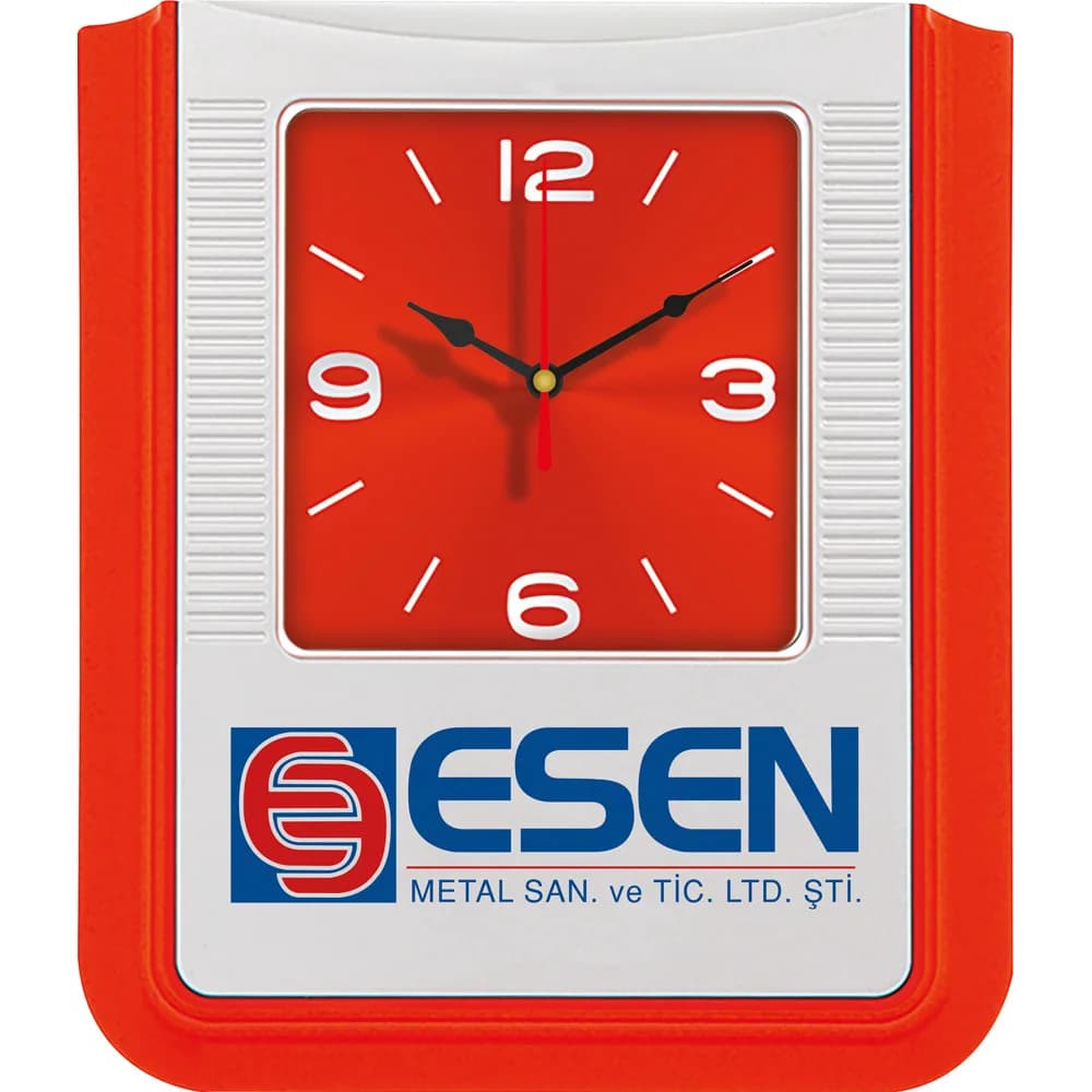Logo Alanlı Duvar Saati 29x37