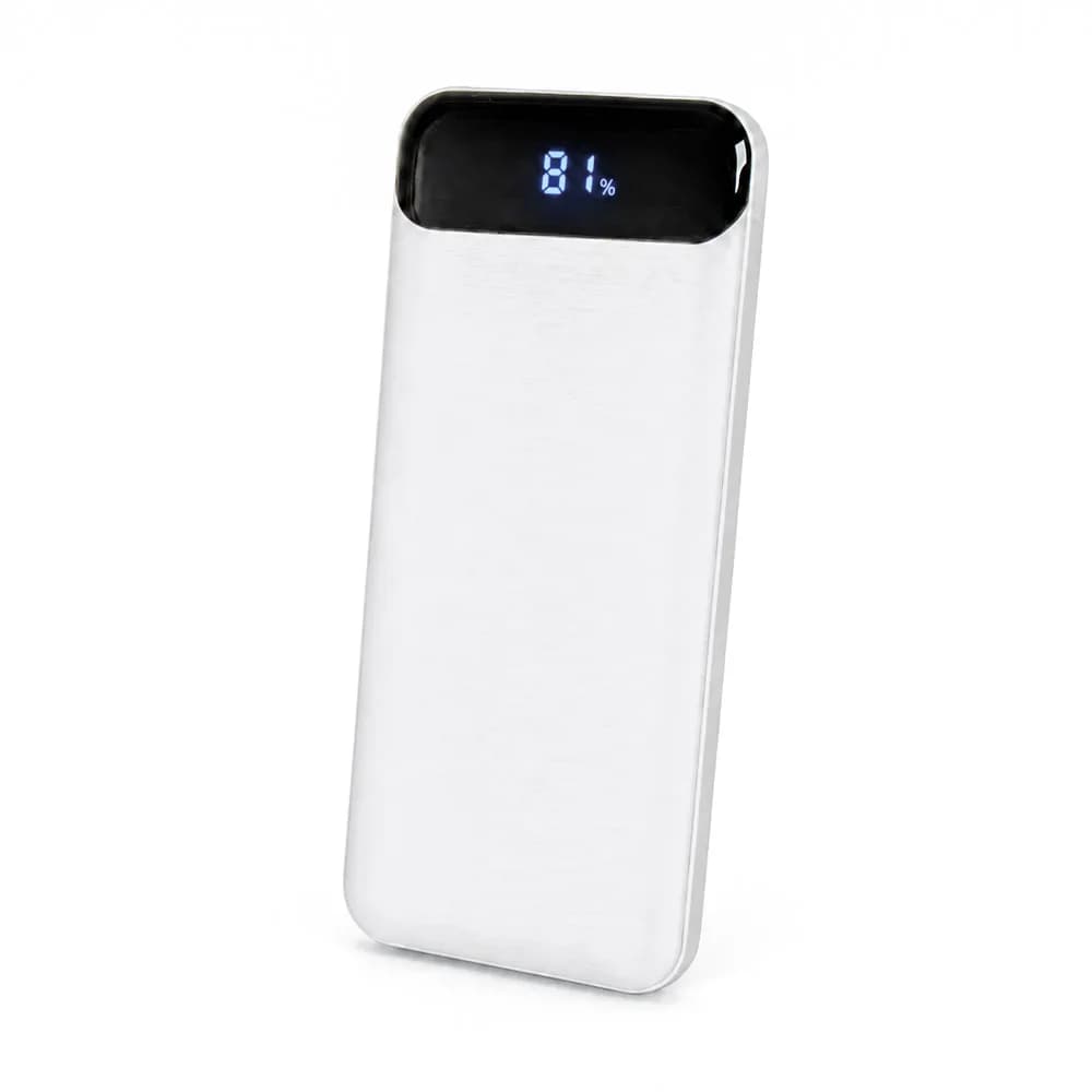 Dijital Ekranlı Powerbank — Beyaz
