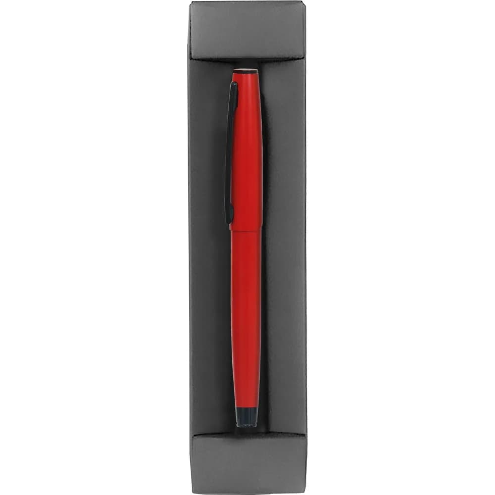 Siyah Klipsli Roller Kalem Seti — Kırmızı