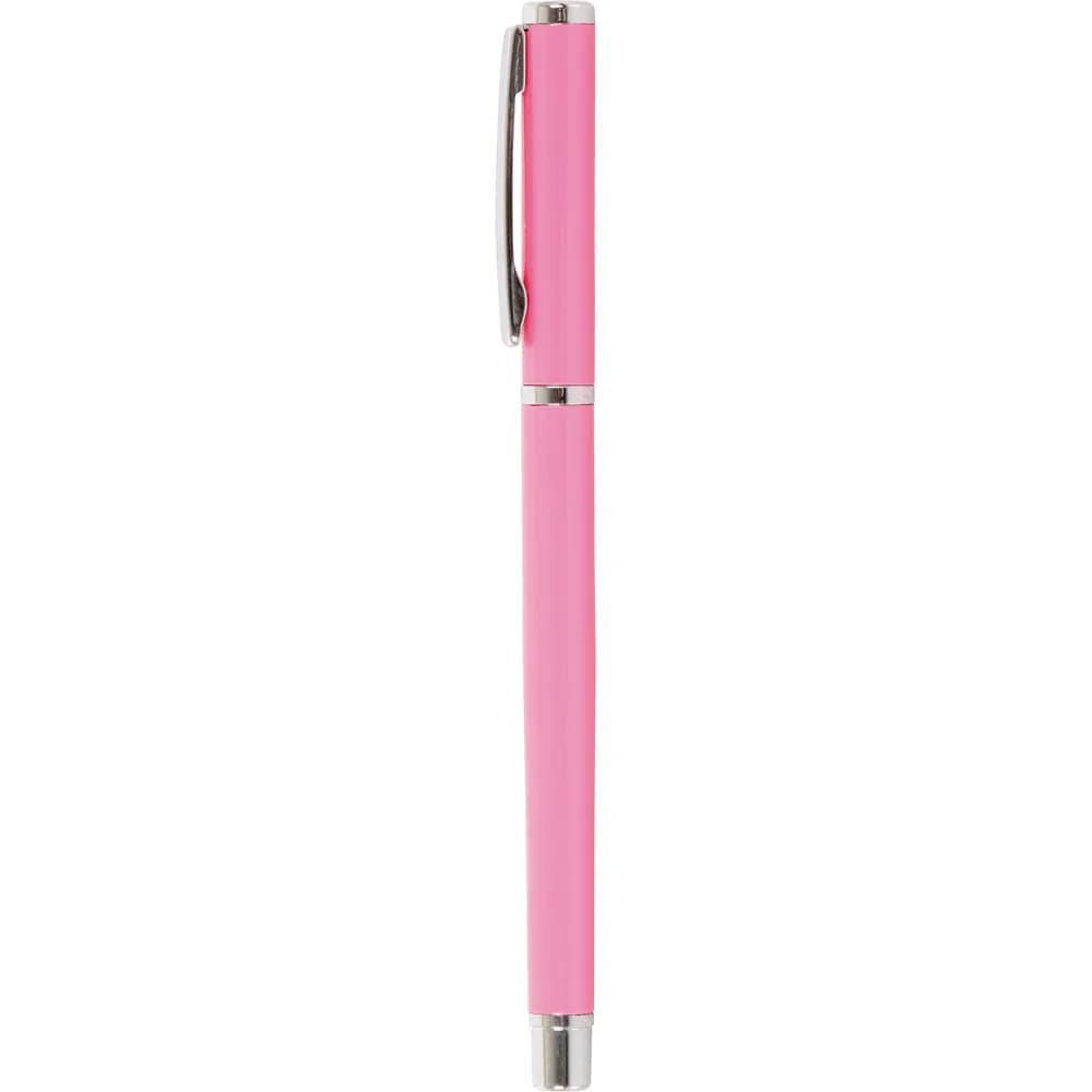 Metalik Klipsli Roller Kalem — Pembe