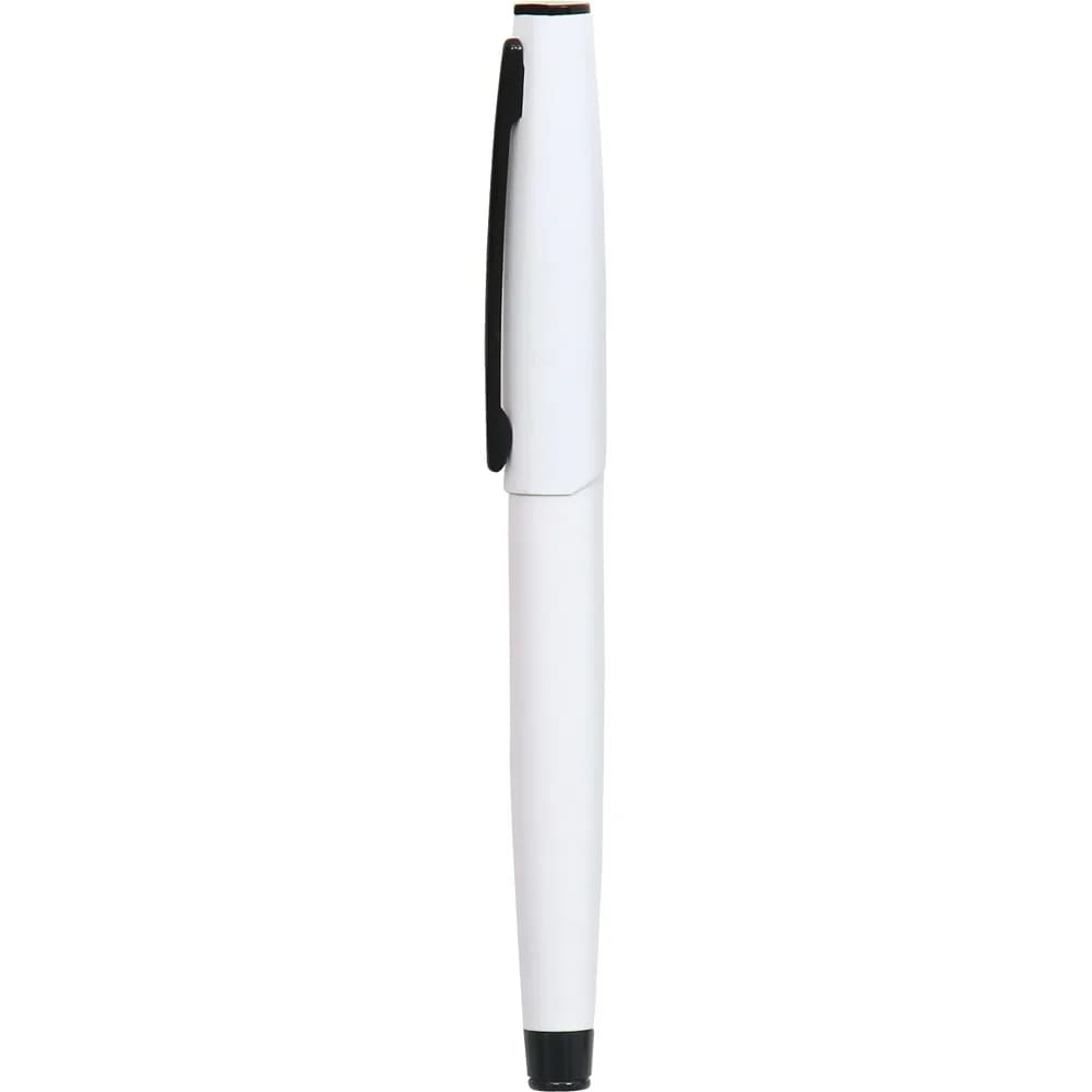 Siyah Klipsli Roller Kalem — Beyaz