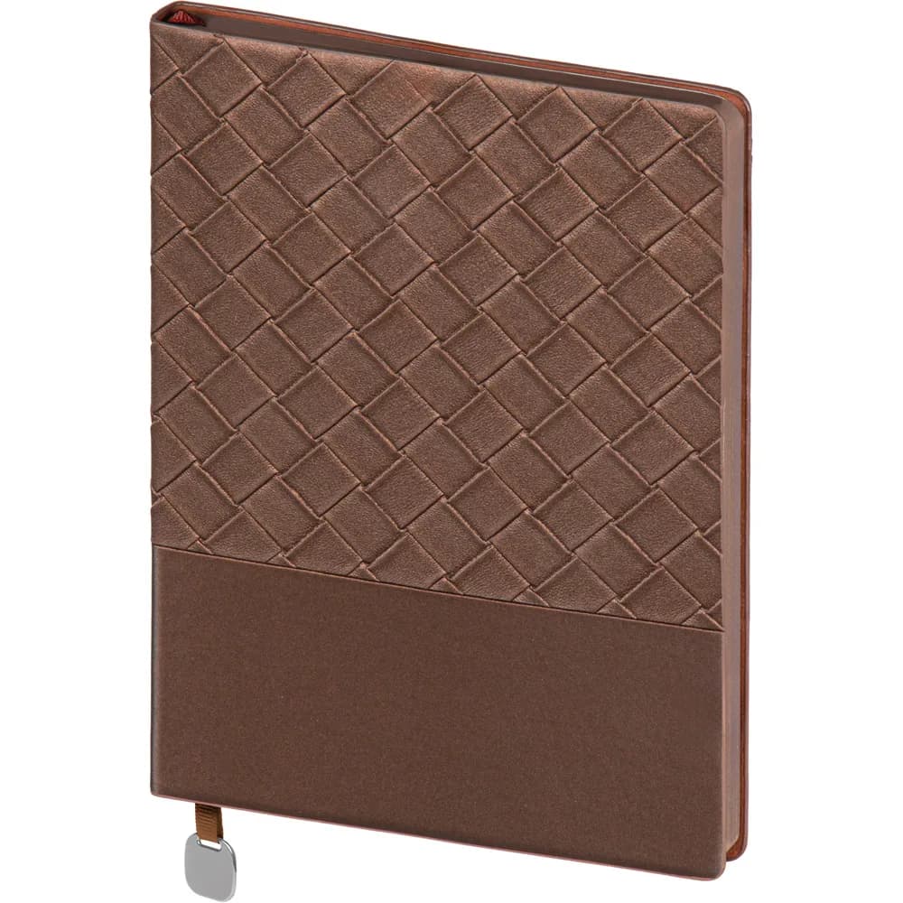 Örgü Desenli Defter 15,5x21,5 — Bakır