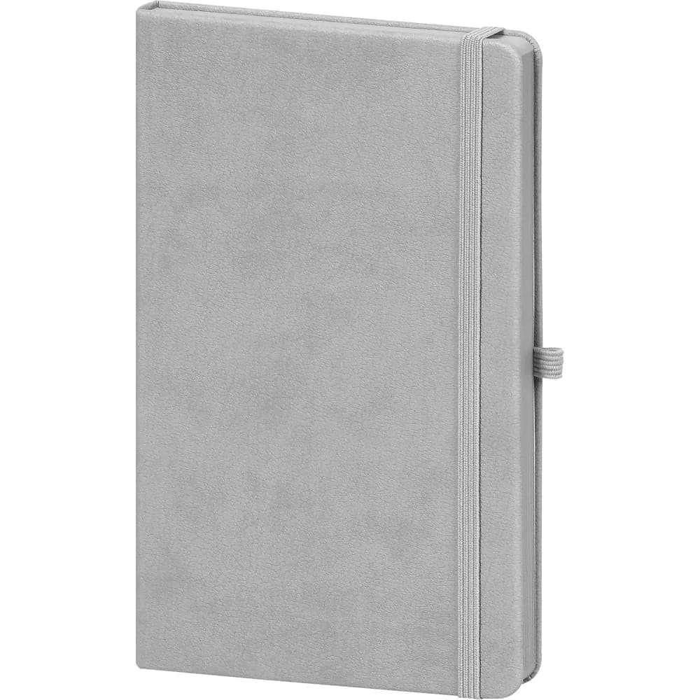 Kenarı Renkli Lastikli Defter 13x21 — Gri