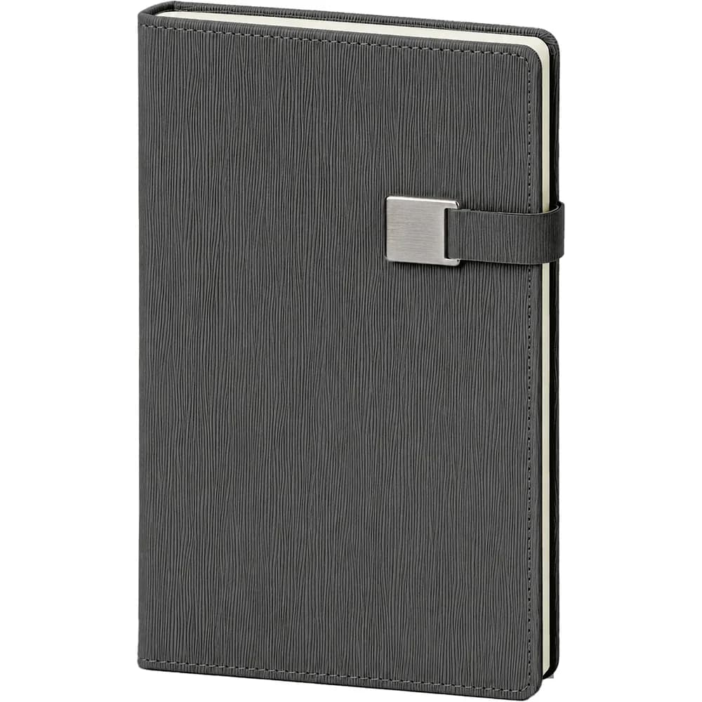 Metal Tokalı Defter 13x21 — Füme