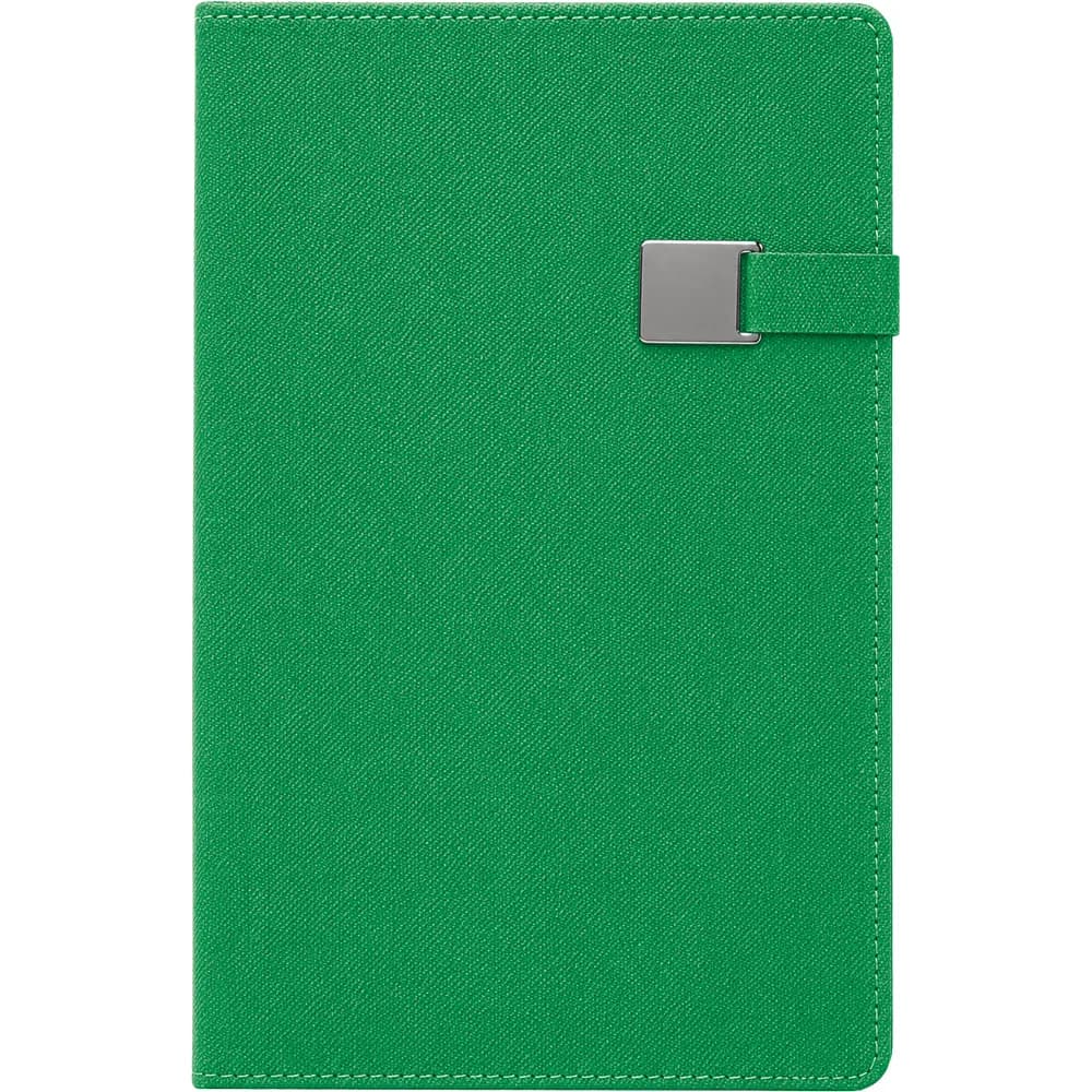 Metal Tokalı Defter 13x21 — Yeşil