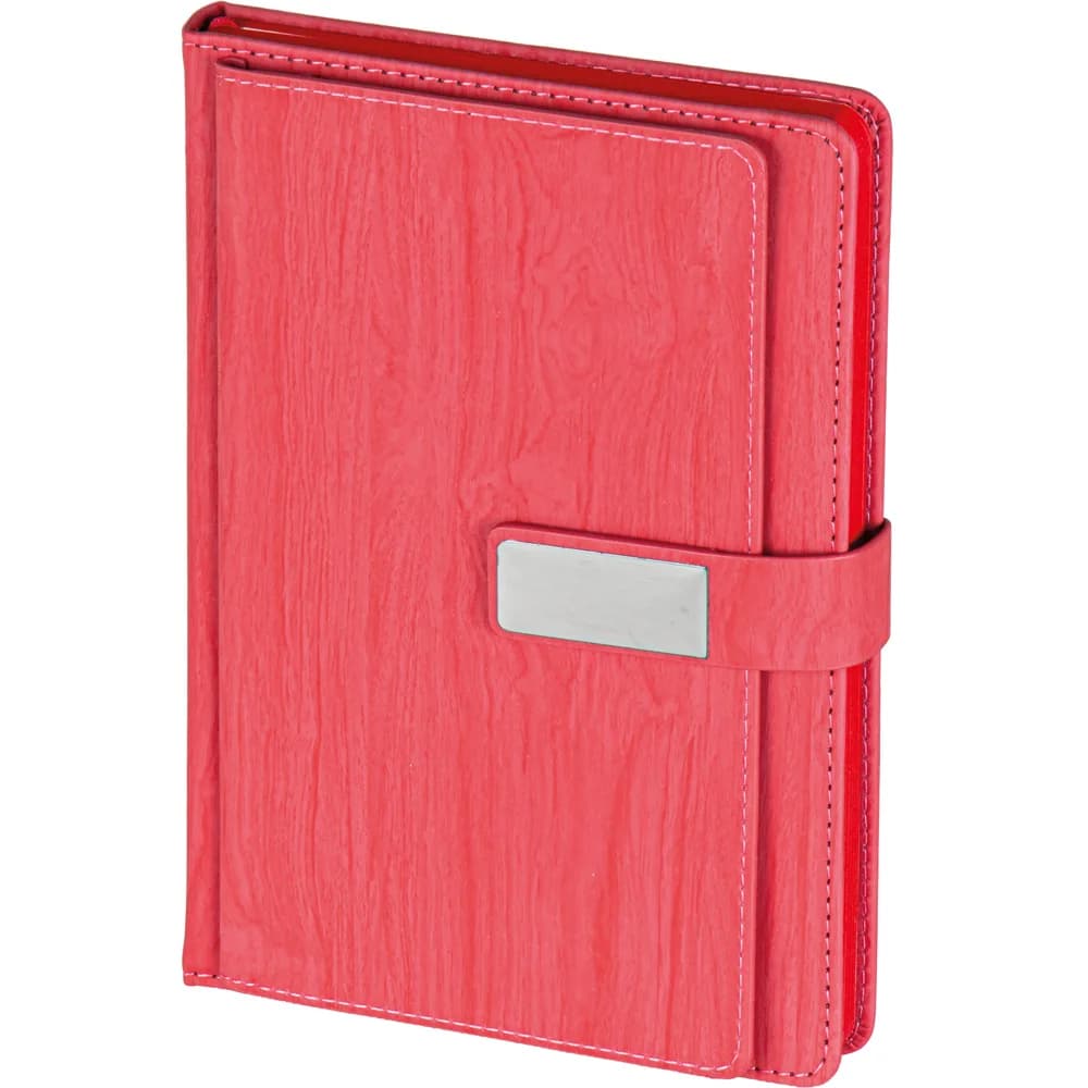 Metal Tokalı Defter 14,5x21 — Kırmızı