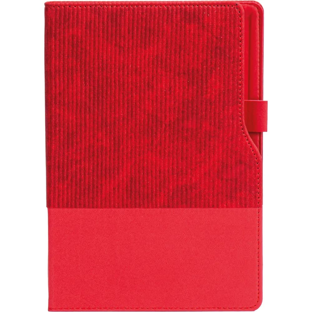 Çizgi Desenli Defter 14,5x21 — Kırmızı