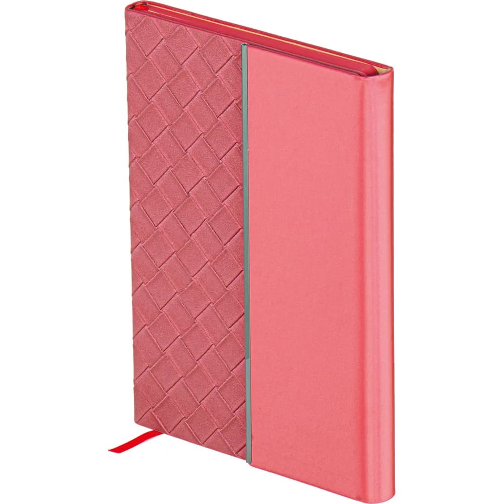 Örgü Desenli Defter 16x21 — Kırmızı
