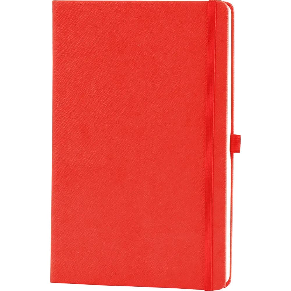 Lastikli Kareli Defter 16x24 — Kırmızı