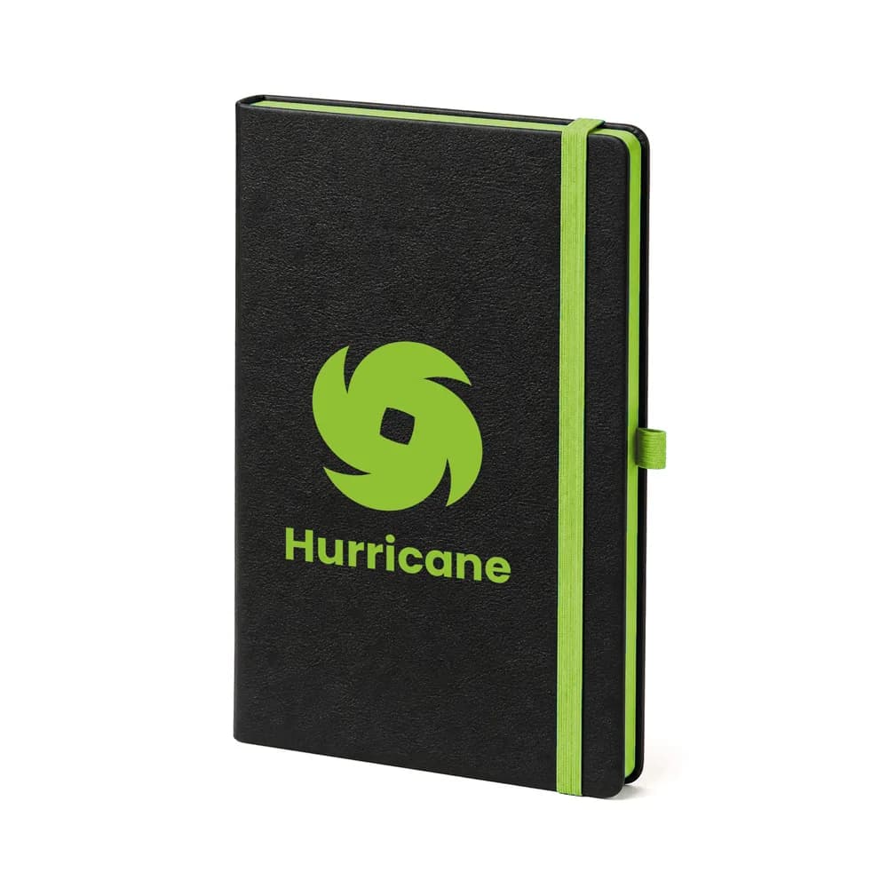 Çift Renkli Lastikli Defter 13x21 — Fıstık Yeşili