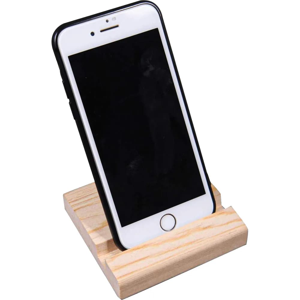 Kare Ahşap Telefon Standı