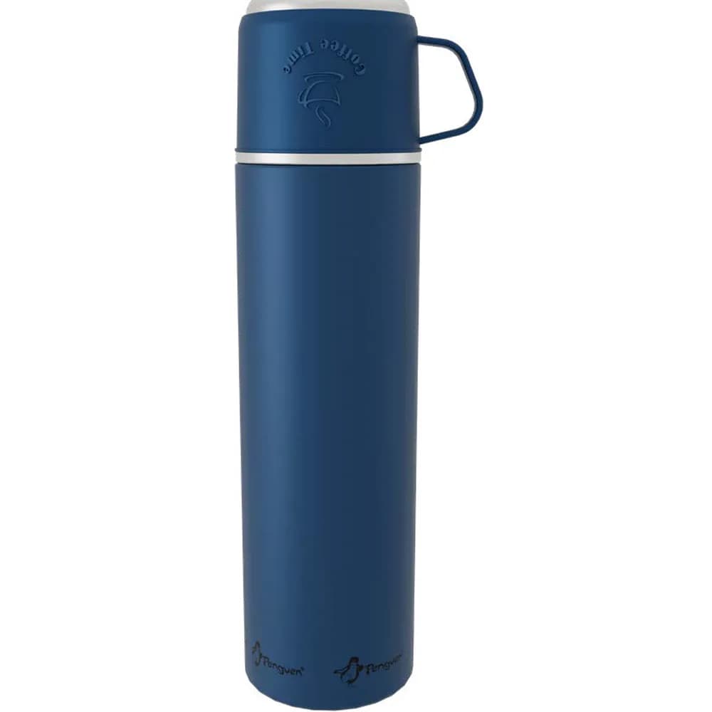 Saplı Bardak Kapaklı Termos 500 ml — Lacivert