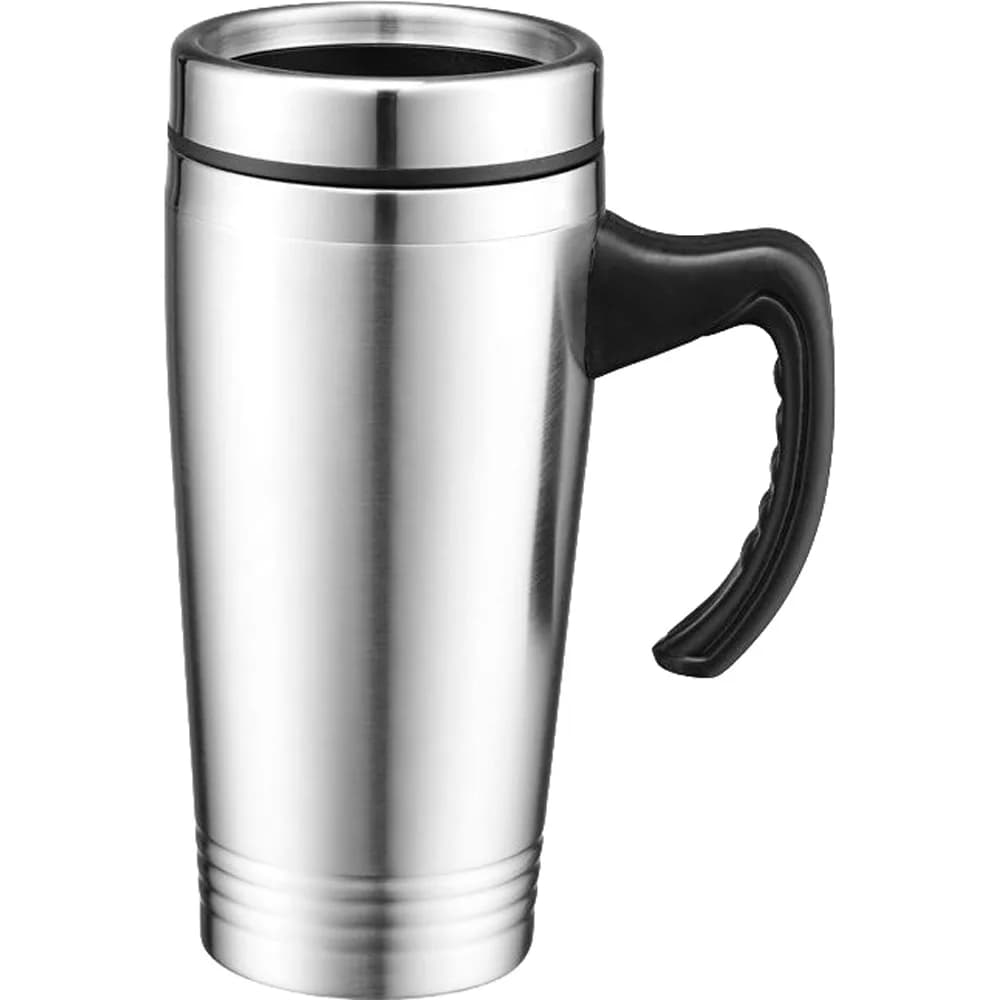 Saplı Çelik Termos Kupa 450 ml — Metalik