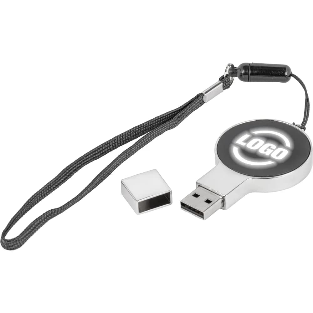 Işıklı Logolu Metal USB Bellek