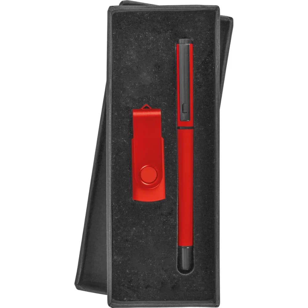 USB Kalem Set — Kırmızı