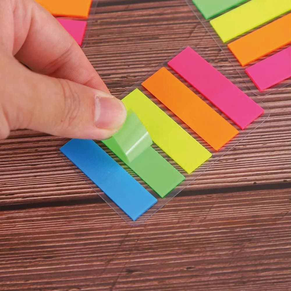 5 Renkli Yapışkanlı Ayraç 5x7,5